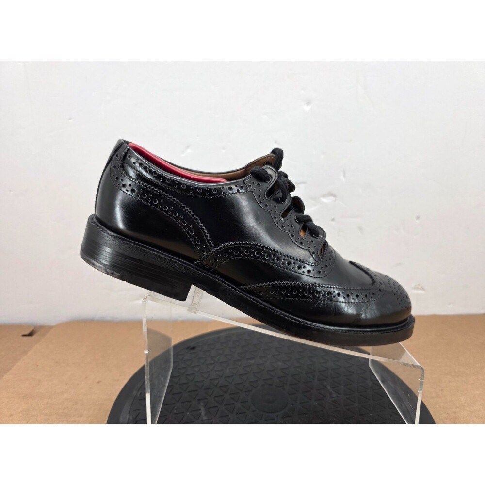 Thistle Shoes Scotland Ghillie Brogues UK 10.5 US 11.5 Black Leather Highland